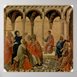 Affiche Buoninsegna - Jésus de douze ans dans le Temple
