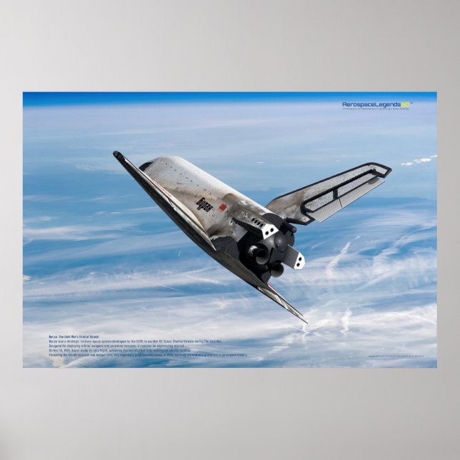 Affiche Buran: Legendary Soviet Shuttle in Flight (Devant)