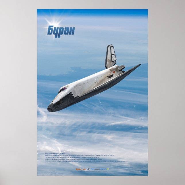 Affiche Buran: Legendary Soviet Shuttle in Flight  (Devant)
