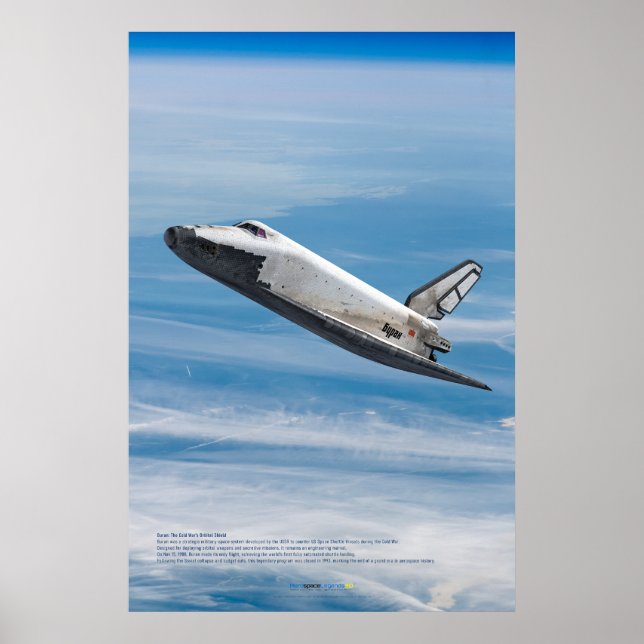 Affiche Buran Soviet Shuttle Atmospheric Reentry  (Devant)
