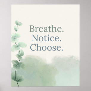 Affiche Bureau de conseiller scolaire Choix calme Inspiran