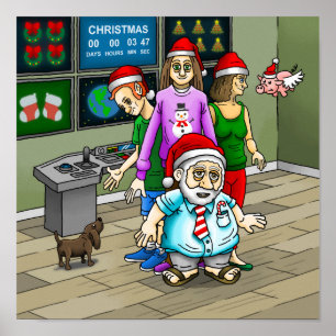 Affiche Bureau du Père Noël