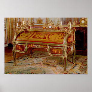 Affiche Bureau du Roi par Oeben et Riesener