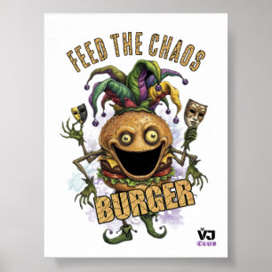 Affiche Burger ami de Void Jester blanc