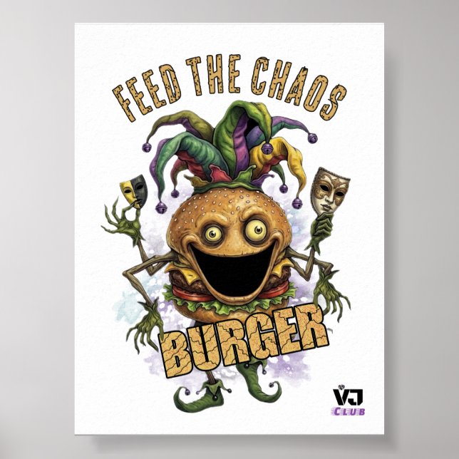 Affiche Burger ami de Void Jester blanc (Devant)