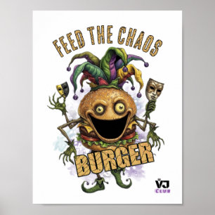 Affiche Burger ami de Void Jester blanc