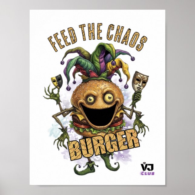 Affiche Burger ami de Void Jester blanc (Devant)