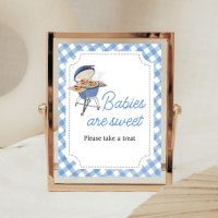Burger BBQ Bleu Baby shower Les bébés sont sucrés