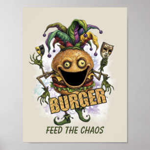 Affiche Burger de l'ami du bouffon du vide