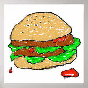 Affiche Burger dégourdi