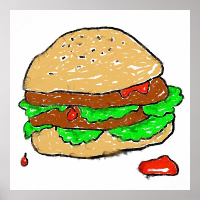Affiche Burger dégourdi (Devant)