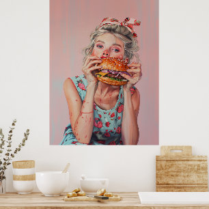 Affiche Burger Girl