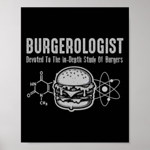 Affiche Burgerologue Étude Du Bbq Drôle Pour Les Femmes Ho
