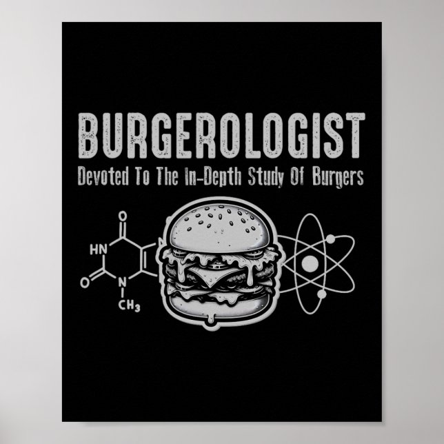 Affiche Burgerologue Étude Du Bbq Drôle Pour Les Femmes Ho (Devant)