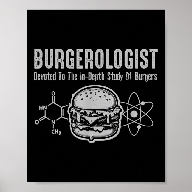 Affiche Burgerologue Étude Du Bbq Drôle Pour Les Femmes Ho (Devant)