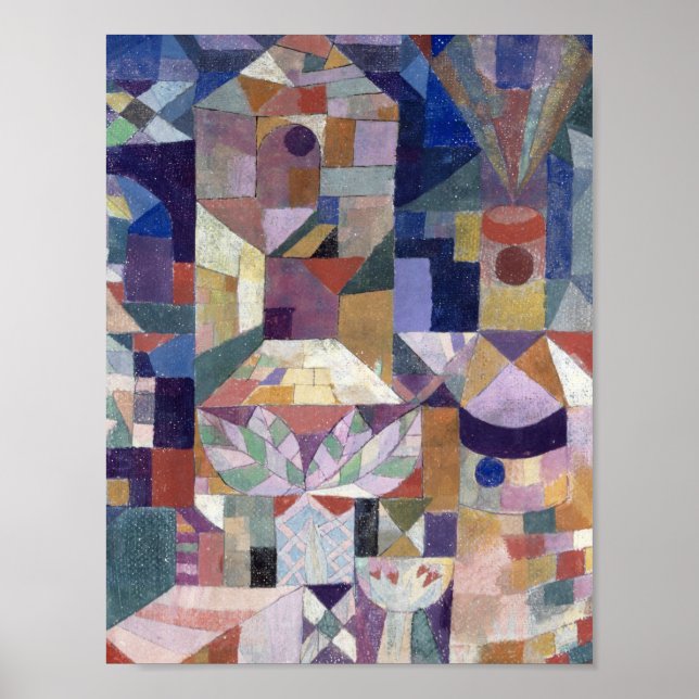 Affiche Burggarten (1919) Paul Klee. Petit (Devant)