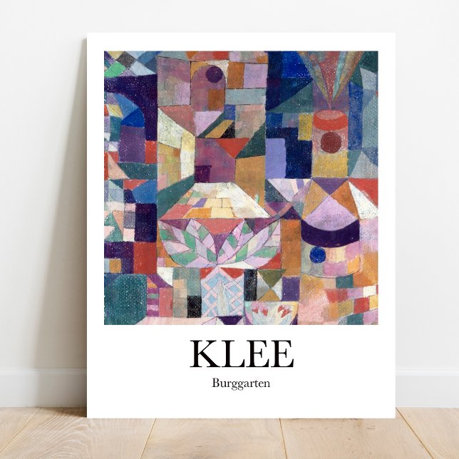 Affiche Burggarten par Paul Klee (Unleash Your Inner Child: Klee's "Burggarten" - Playful & Colorful Poster!)