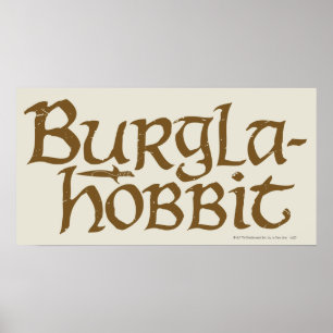 Affiche Burgla Hobbit