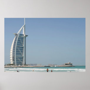 Affiche Burj Al Arab depuis Sunset Beach, Dubaï