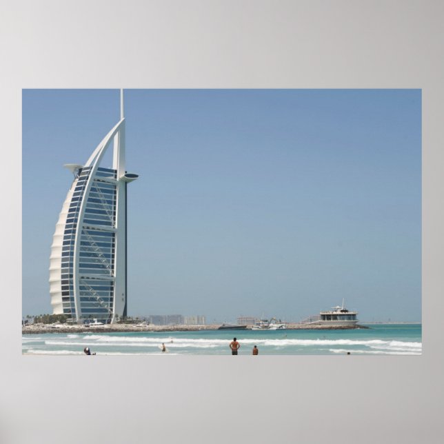 Affiche Burj Al Arab depuis Sunset Beach, Dubaï (Devant)