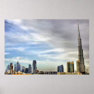 Affiche Burj Khalifa, Dubaï