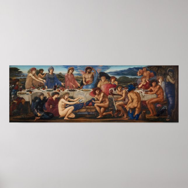 Affiche Burne-Jones - Fête de Pélée (Devant)