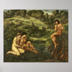 Affiche Burne-Jones - Jardin de Pan