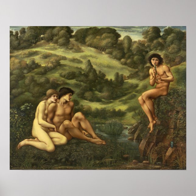 Affiche Burne-Jones - Jardin de Pan (Devant)