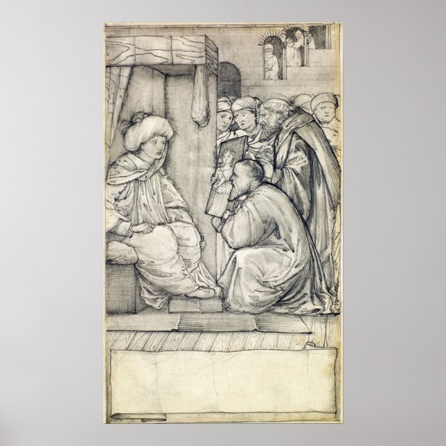 Affiche Burne-Jones - L'homme de lois de Chaucer (Devant)