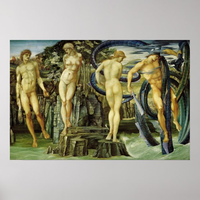 Affiche Burne-Jones - Persée et Andromède (Devant)