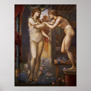 Affiche Burne-Jones - Pygmalion et divinité