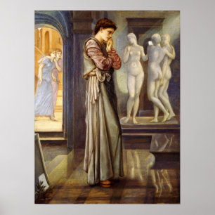 Affiche Burne-Jones - Pygmalion, le cœur désire