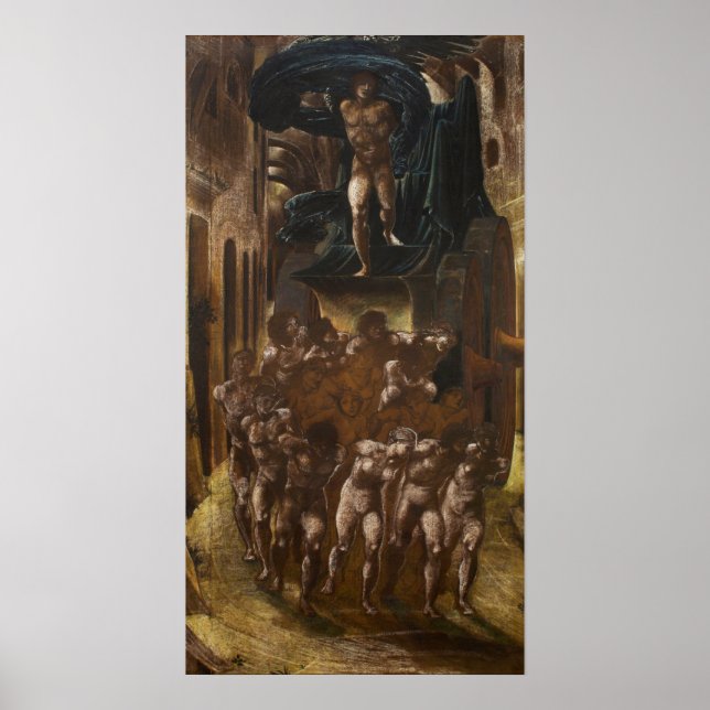 Affiche Burne-Jones - Voiture de l'amour ou de l'amour (Devant)