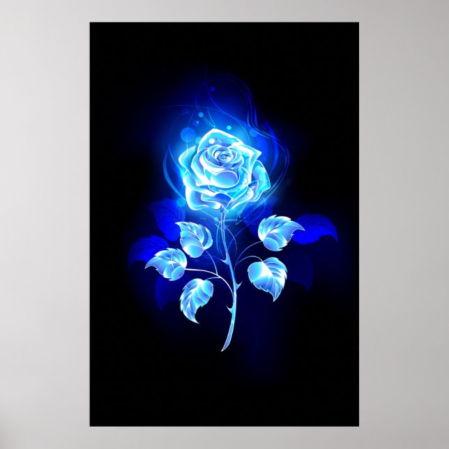 Affiche Burning Blue Rose (Devant)