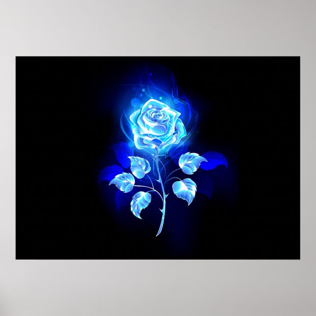 Affiche Burning Blue Rose (Devant)
