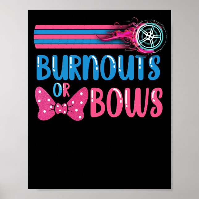Affiche Burnous ou Bows Genre Reveal Idée de la fête (Devant)