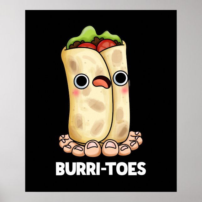 Affiche Burritoes Funny Burrito Pun Dark BG (Devant)