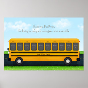 Affiche Bus Merci 10 Photo Custom School Bus