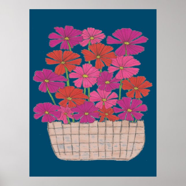 Affiche Bushel of Bright Cosmos (Devant)