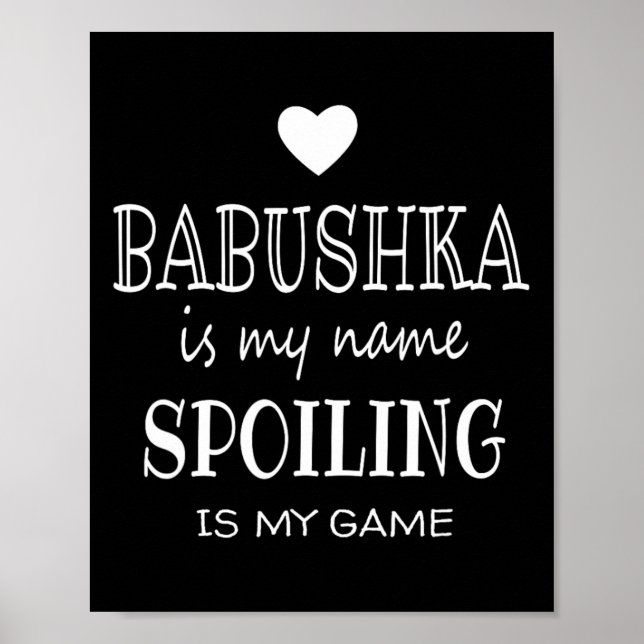 Affiche Bushka Est Mon Nom Drôle Graphique Pour Bushka Gra (Devant)