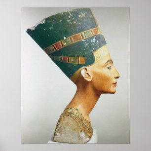 Affiche Buste de la reine Nefertiti, vue latérale, de l'st