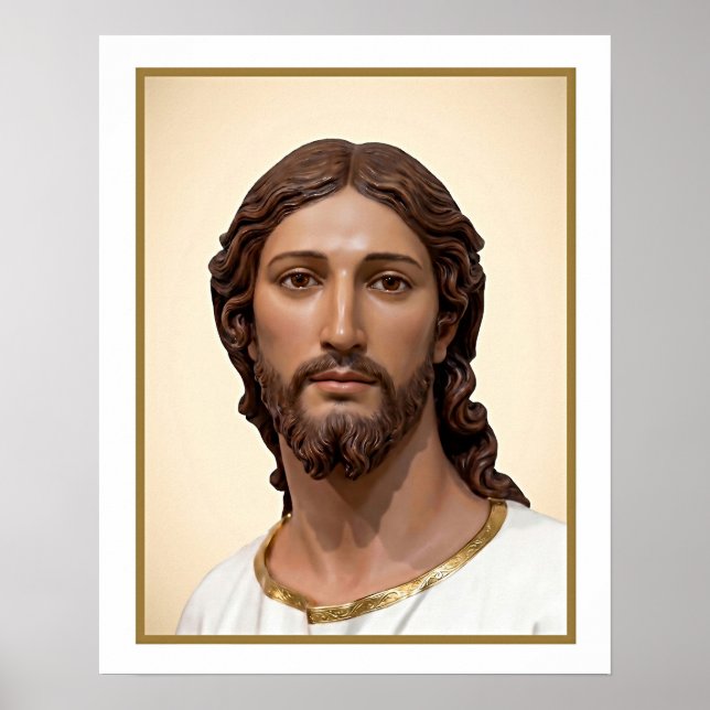 Affiche BUSTE DU CHRIST SAUVEUR par MICHELANGE 2026 (Devant)