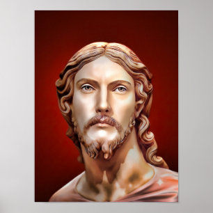 Affiche BUSTE DU CHRIST SAUVEUR par MICHELANGE 2026__