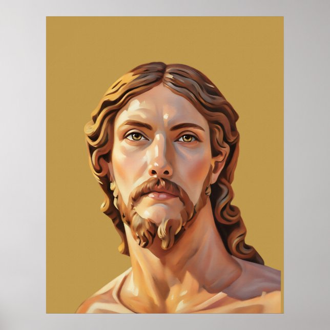 Affiche BUSTE DU CHRIST SAUVEUR par MICHELANGE 2026 (Devant)