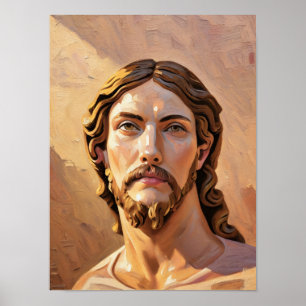 Affiche BUSTE DU CHRIST SAUVEUR par MICHELANGELO