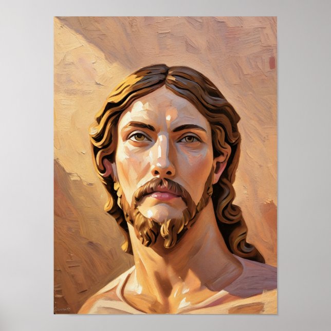 Affiche BUSTE DU CHRIST SAUVEUR par MICHELANGELO (Devant)