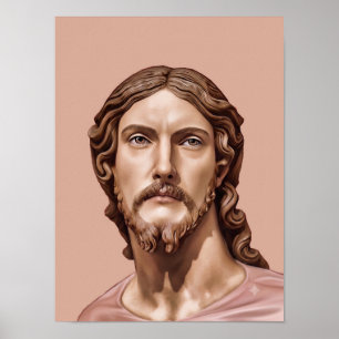 Affiche BUSTE DU CHRIST SAUVEUR par MICHELANGELO