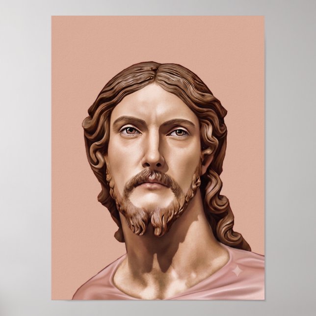 Affiche BUSTE DU CHRIST SAUVEUR par MICHELANGELO (Devant)