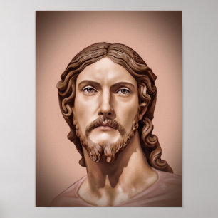 Affiche BUSTE DU CHRIST SAUVEUR par MICHELANGELO