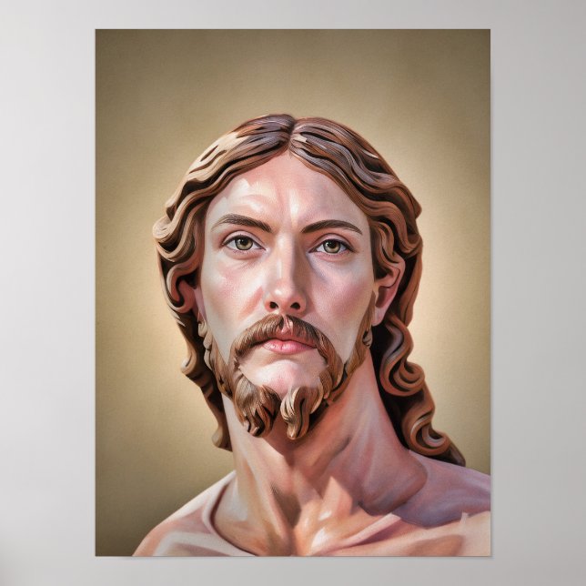 Affiche BUSTE DU CHRIST SAUVEUR par MICHELANGELO (Devant)